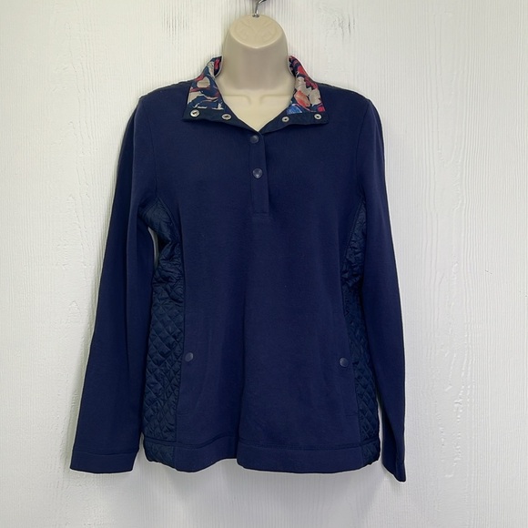 Tommy Bahama - NWT Hybrid Aruba Quilted Pullover Half Snap Blouse Size Small - Picture 3 of 14